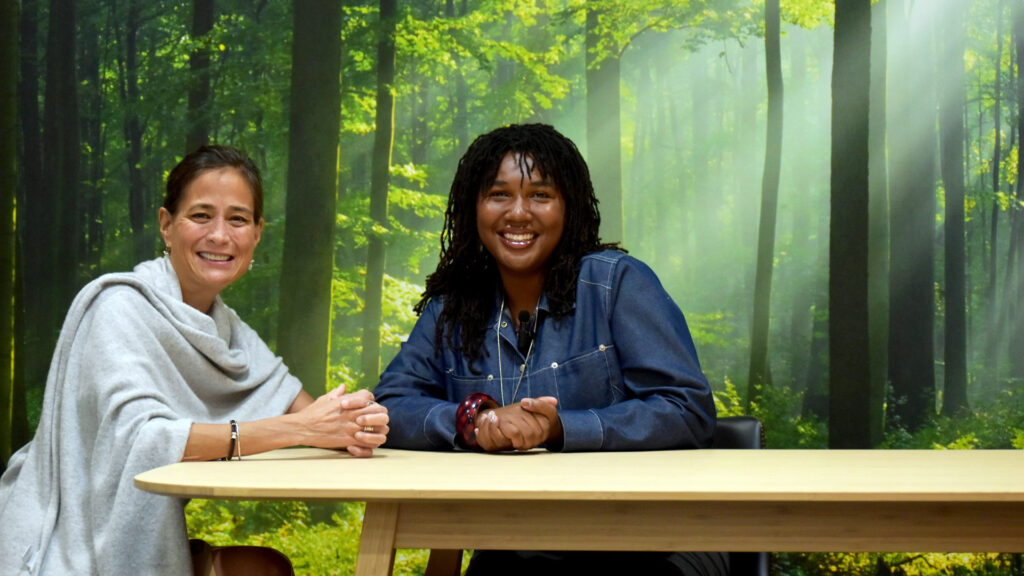 Rebecca Hong with Sanai Gibbs '25